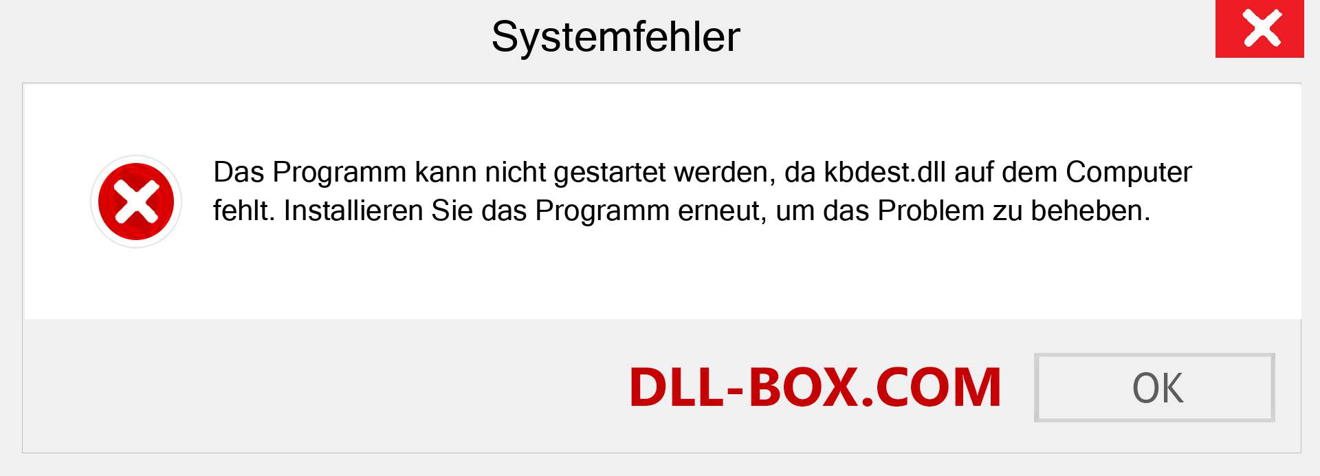 kbdest.dll-Datei fehlt?. Download für Windows 7, 8, 10 - Fix kbdest dll Missing Error unter Windows, Fotos, Bildern